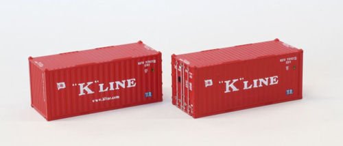 Rokuhan Z RH 2ER-Set 20' Container K-LINE von Rokuhan
