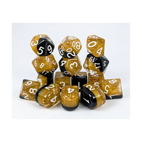 Diffusions-Poly-Set – Zwergstout mit Zahlen (15) von Role 4 Initiative