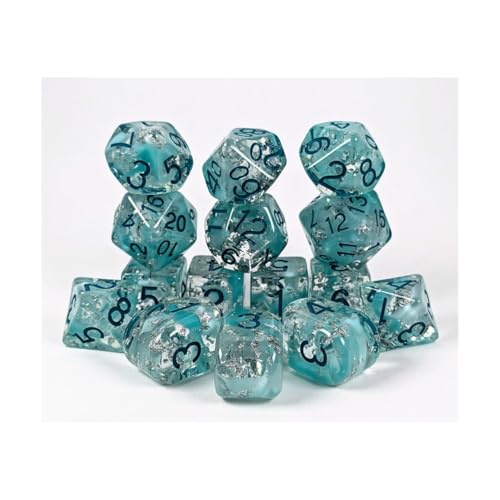 Polyedrische Würfel – Arctic Blast w/Blue (15) von Role 4 Initiative