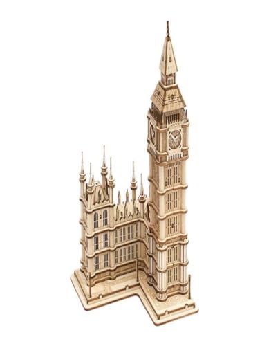 Modellbau aus Holz – Architektur mit LED (Big Ben) von Rolife