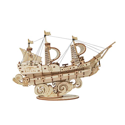 Rolife 3D Puzzle Schiff- Holzpuzzle 3D Modellbausatz Boot für Erwachsene Kreativer DIY-Bausatz, Bastelset für Dekoration & Ästhetische Geschenke für Teenager(Sailing Ship) Rolife 3D Puzzle Schiff- Holzpuzzle 3D Modellbausatz Boot für Erwachsene Kreativer DIY-Bausatz, Bastelset für Dekoration & Ästhetische Geschenke für Teenager(Sailing Ship) von Rolife