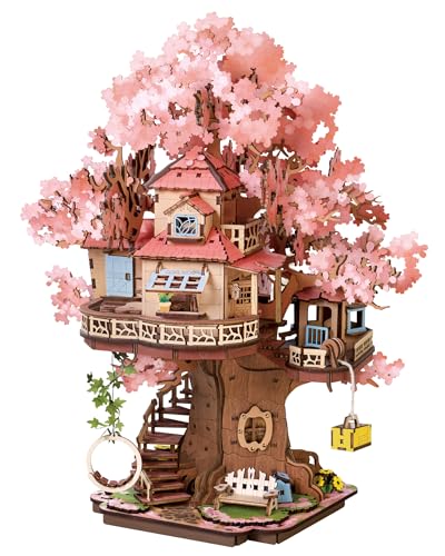 Rolife 3D Puzzle für Erwachsene Sakura Baumhaus Miniatur Modell Bausatz 3D Puzzle für Erwachsene zum Bauen Holzmodell Bauset Heim und Bücherregal Dekoration Geburtstagsgeschenk Rolife 3D Puzzle für Erwachsene Sakura Baumhaus Miniatur Modell Bausatz 3D Puzzle für Erwachsene zum Bauen Holzmodell Bauset Heim und Bücherregal Dekoration Geburtstagsgeschenk von Rolife