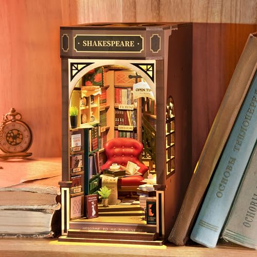 Rolife Book Nook DIY Kits-Buchhandlung Booknook Japan Diorama Bausätze -DIY Puppenhäuser Miniatur Haus Kit-Modellbausätze für Erwachsene zum Baue-Geschenk für Lehrer Bücher Liebhaber(TGB07) von Rolife