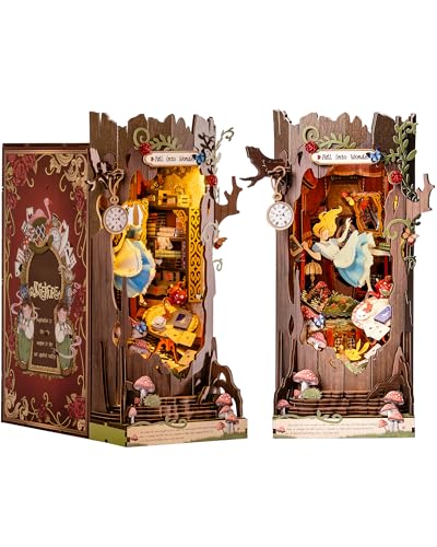 Rolife Book Nook Kit Fall into Wonder DIY Miniatur Haus Modell Kits für Schreibtisch Bücherregal Dekoration, 3D Puzzle mit LED Lichtern & Gespiegelte Illusion, Weihnachten Geburtstag Geschenke Rolife Book Nook Kit Fall into Wonder DIY Miniatur Haus Modell Kits für Schreibtisch Bücherregal Dekoration, 3D Puzzle mit LED Lichtern & Gespiegelte Illusion, Weihnachten Geburtstag Geschenke von Rolife
