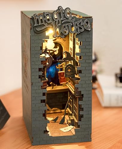 Rolife Book Nook Kit für Erwachsene DIY Miniature House mit LED-Licht für Buchstütze Bibliothek Bücherregal Dekoration 3D Puzzle Buchstützen aus Holz Erwachsene Booknook Geschenken für Frauen (TGB03) Rolife Book Nook Kit für Erwachsene DIY Miniature House mit LED-Licht für Buchstütze Bibliothek Bücherregal Dekoration 3D Puzzle Buchstützen aus Holz Erwachsene Booknook Geschenken für Frauen (TGB03) von Rolife