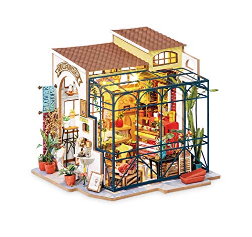 Rolife Mini DIY Handwerk Puppenhaus Kit Blumenladen Modell Puppenhaus Spielzeug Set Erwachsene Teenager Gebäude Puzzle Geburtstagsgeschenk von Rolife