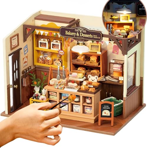 Rolife DIY Miniatur Haus Deko-Becca's Backhaus- Miniaturen Geschenkidee für Frauen Mädchen (DG161) von Rolife