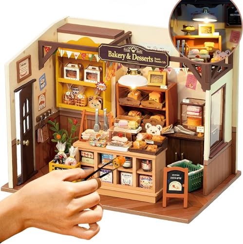 Rolife DIY Miniature House Becka's Backhaus - Miniatur Haus Selber Bauen Deko für Schreibtisch oder Bücherregal Puppenhäuser Miniatur Tiny House Bausatz Geschenk DG161 von Rolife