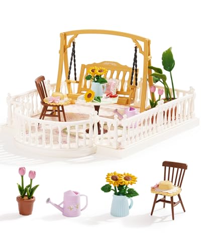 Rolife DIY Miniature House Kit Model Kits for Adults to Build Home Desk Bookshelf Decoration Craft Kits for Adults Gift Idea for Girls Boys Kids (Sunny Break Terrace) von Rolife