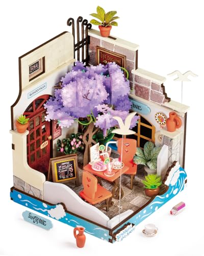 Rolife DIY Miniature House Miniatur Haus Bausatz Selber Bauen Deko für Schreibtisch oder Bücherregal Sea Holiday Restaurant 3D Holzpuzzle Modellbausatz Diorama Modellbau Bastelset für Erwachsene DS039 Rolife DIY Miniature House Miniatur Haus Bausatz Selber Bauen Deko für Schreibtisch oder Bücherregal Sea Holiday Restaurant 3D Holzpuzzle Modellbausatz Diorama Modellbau Bastelset für Erwachsene DS039 von Rolife