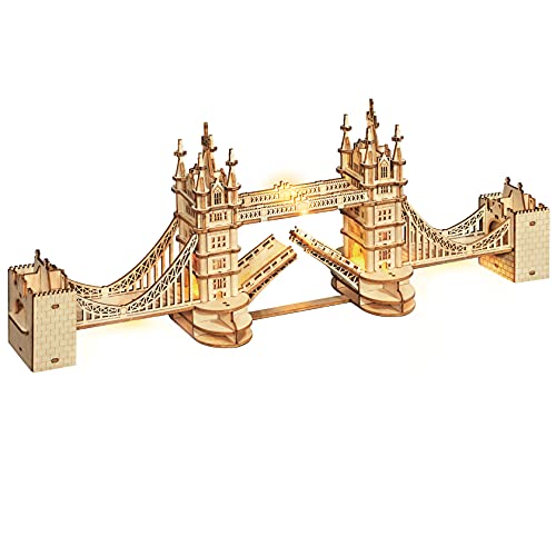 Rolife Holzpuzzle Erwachsene 3D Modellbau Holzbausatz für Erwachsene Teenager 113 Teilen, Tower Bridge Rolife Holzpuzzle Erwachsene 3D Modellbau Holzbausatz für Erwachsene Teenager 113 Teilen, Tower Bridge von Rolife