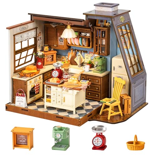 Rolife Miniatur Haus - Mini Haus Selber Bauen Bäckerei Küche, Puppenhaus Tiny House Bausatz 3D Puzzle Book Nook für Erwachsene Jugendliche Rolife Miniatur Haus - Mini Haus Selber Bauen Bäckerei Küche, Puppenhaus Tiny House Bausatz 3D Puzzle Book Nook für Erwachsene Jugendliche von Rolife