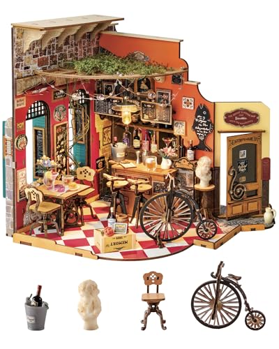 Rolife Miniatur Haus - Mini Haus Selber Bauen Cheers Bar, Puppenhaus Tiny House Bausatz 3D Puzzle Book Nook für Erwachsene Jugendliche von Rolife