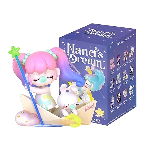 Rolife Nanci Dream Series Action Figure Blind Box Toy Beliebtes Sammlerstück Kunstspielzeug Niedliche Figur Kreatives Geschenk Weihnachten Karneval Party Frauen Hobbys (1 Stück) von Rolife