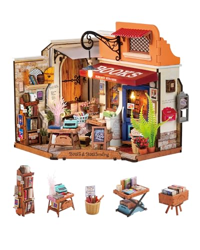 Rolife Puppenhaus Ecke Buchhandlung DIY Miniaturhaus Bausatz Puppenhaus Holzmodellbausatz mit Möbeln 3D Puzzles für Kinder und Erwachsene Rolife Puppenhaus Ecke Buchhandlung DIY Miniaturhaus Bausatz Puppenhaus Holzmodellbausatz mit Möbeln 3D Puzzles für Kinder und Erwachsene von Rolife