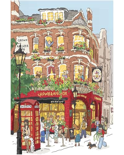 Rolife Puzzle 1000 Teile Erwachsene 50 x 75 cm Blaue Pappe Kinder Jigsaw Puzzle ab 8 Jahre Kinderpuzzle für Mädchen Jungen Weihnachten Geschenk (Welcome to Covent Garden) von Rolife