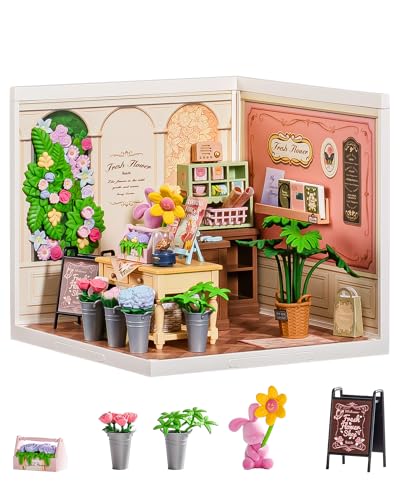 Rolife Super Creator DIY Miniatur House - Blumengeschäft, Mini Haus mit Beleuchtung, Erweiterbare Puppenhaus-Bausatz für Sammlerobjekte, Frauen, Erwachsene & Kinder ab 8 Jahren Rolife Super Creator DIY Miniatur House - Blumengeschäft, Mini Haus mit Beleuchtung, Erweiterbare Puppenhaus-Bausatz für Sammlerobjekte, Frauen, Erwachsene & Kinder ab 8 Jahren von Rolife