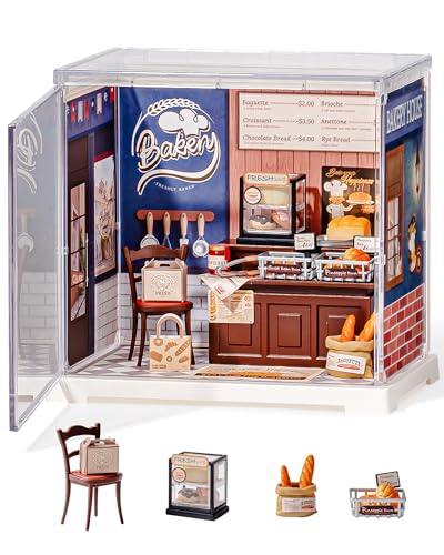 Rolife Super Creator DIY Miniature House Miniatur Haus Bausatz Selber Bauen Vitrine Staubschutz Kein Kleber Deko Schreibtisch Bücherregal Diorama Modellbau Bastelset für Kinder (Butter Bakery House) Rolife Super Creator DIY Miniature House Miniatur Haus Bausatz Selber Bauen Vitrine Staubschutz Kein Kleber Deko Schreibtisch Bücherregal Diorama Modellbau Bastelset für Kinder (Butter Bakery House) von Rolife