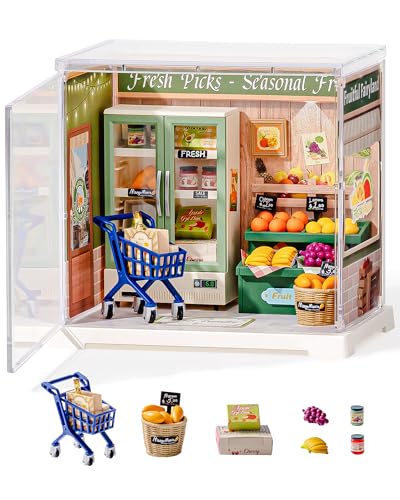 Rolife Super Creator DIY Miniature House Miniatur Haus Bausatz Selber Bauen Vitrine Staubschutz Kein Kleber Deko Schreibtisch Bücherregal Diorama Modellbau Bastelset für Kinder (Nature Energy Fruits) Rolife Super Creator DIY Miniature House Miniatur Haus Bausatz Selber Bauen Vitrine Staubschutz Kein Kleber Deko Schreibtisch Bücherregal Diorama Modellbau Bastelset für Kinder (Nature Energy Fruits) von Rolife