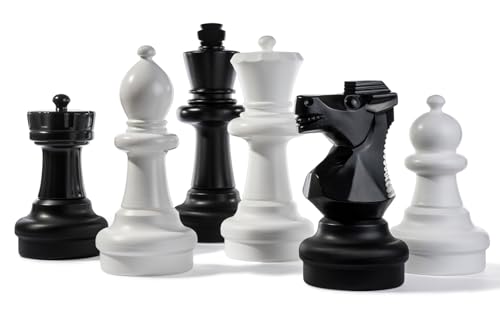 Kettler Riesen-Schachfiguren Komplett-Set mit 63,5 cm hohem König – Weiß und Schwarz von Rolly Toys
