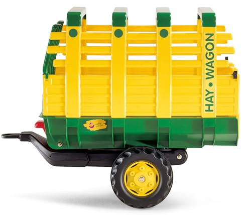 Rolly Toys rollyHay Wagon (Alter 3-10 Jahre, Zweiachsanhänger, Automatikverriegelung, Heckklappe verriegelbar) 122981 von Rolly Toys