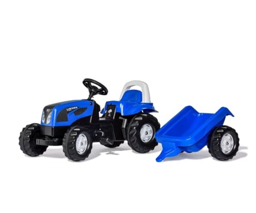 Rolly Toys 011841 - rollyKid Landini Powerfarm Traktor mit Anhänger (für Kinder von 2,5 bis 5 Jahren, Überrollbügel) von ROLLY