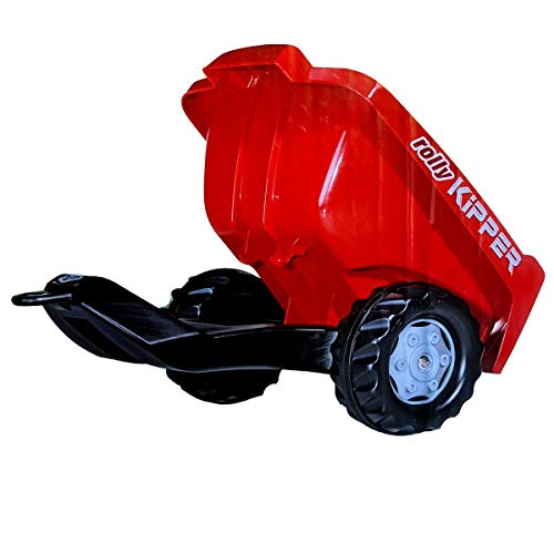 Rolly Toys rollyKipper II für Kinderfahrzeuge (rot, für Kinder von 2,5 - 10 Jahre, Einachsanhänger, mit Kippfunktion) 128815 von ROLLY