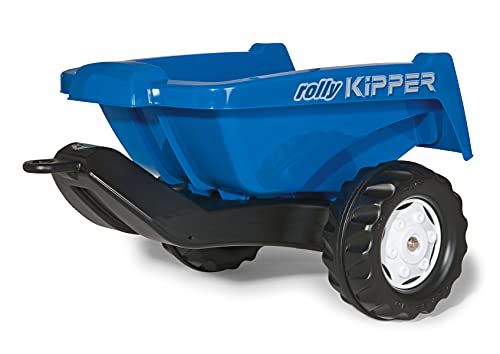 Rolly Toys rollyKipper II für Kinderfahrzeuge (blau, für Kinder von 2,5 - 10 Jahre, Einachsanhänger, mit Kippfunktion) 128816, 34.5 cm × 45 cm × 60 cm von ROLLY