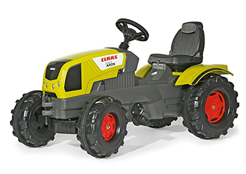 Rolly Toys Traktor/rollyFarmtrac Claas Axos 340 (für Kinder im Alter von 3 bis 8 Jahre, Verstellbarer Sitz, Flüsterlaufreifen, Front- und Heckkupplung) 601042 von ROLLY
