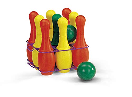 Rolly Toys Kegelspiel (9 teiliges Kegelspiel mit 2 Kugeln, Bowling Spiel, Outdoor-Spiel) von Rolly toys