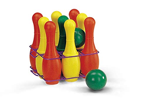 Rolly Toys Kegelspiel (9 teiliges Kegelspiel mit 2 Kugeln, Bowling Spiel, Outdoor-Spiel) von Rolly Toys