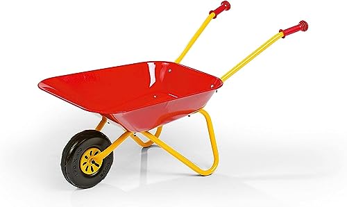 Rolly Toys S2627080 Toys Metallschubkarre für Kinder (ab 2,5 Jahre, Metallschüssel mit Kunststoffgriffen, Belastbarkeit bis 25 kg) 270804, Rot von ROLLY TOYS