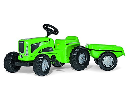 Rolly Toys Futura Trettraktor mit Anhänger (Traktor mit Heckkupplung, Drehschemellenkung, Alter ab 2,5 - 5 Jahre, Kinderfahrzeug) von Rolly Toys