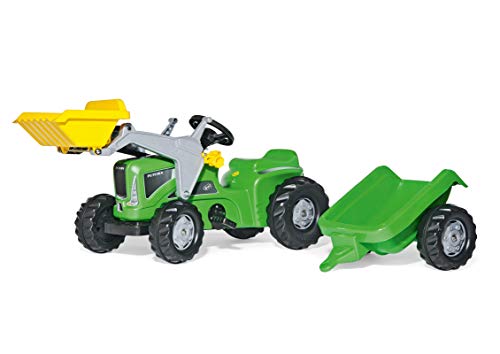 Rolly Toys Traktor rollyKiddy Futura (inkl. rollyKid Lader + Trailer, Heckkupplung, für Kinder von 2 ½ - 5 Jahren) 630035 von Rolly Toys