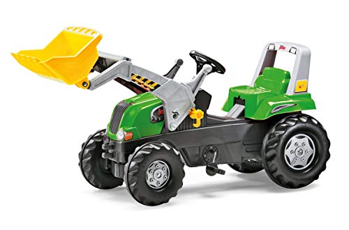Rolly Toys Traktor / rollyJunior RT Trettraktor (inkl. rollyJunior Lader, verstellbarem Sitz, Flüsterlaufreifen, für Kinder von 3 – 8 Jahre) 811465 von Rolly Toys