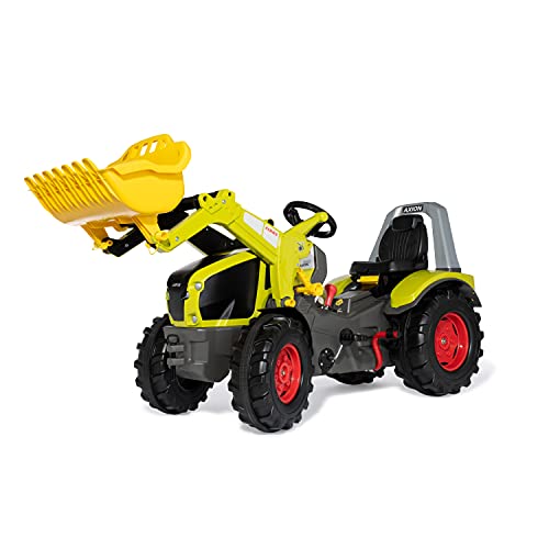 rollytoys Claas Trettraktor rollyX-Trac Premium Axion 960 (für Kinder von 3-10 Jahre, Gangschaltung, Flüsterreifen) 651122, grün von ROLLY TOYS