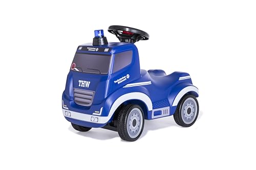 Rolly Toys Truck THW Babyrutscher ab 2 Jahren (Rutschauto, Lenkrad mit integrierter Hupe, Kinderfahrzeug, Rutschfahrzeug ab 2 Jahren, Blau) 171286 von Rolly Toys