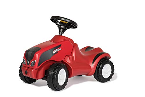 Rolly Toys rollyMinitrac Valtra (für Kinder von 1,5 - 4 Jahre, Ablagefach unter Motorhaube, Flüsterlaufreifen) 132393, Rot von Rolly Toys