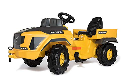 Rolly Toys rollyTruck Volvo (Sitz verstellbar, Flüsterlaufreifen, Alter 3-8 Jahre, Front- und Heckkupplung) 881000 von ROLLY TOYS