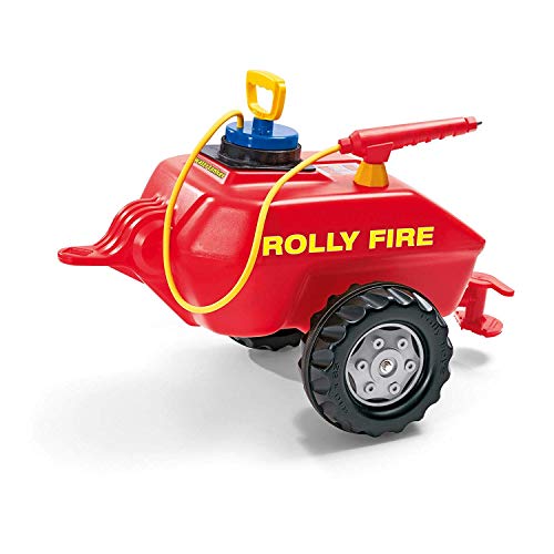 Rolly Toys rollyVacumax Fire (für Kinder von 3 bis 10 Jahren, Fassanhänger, Pumpe mit Spritze, Befüllung max, 15 Liter, Feuerwehr) 122967 von Rolly Toys