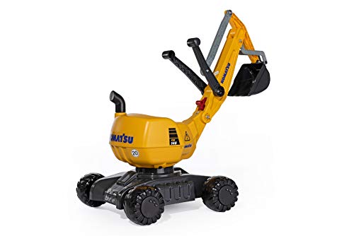 Rolly Toys rollyDigger Komatsu (Sandspielzeug, Farbe grau/gelb, für Kinder von 3-8 Jahre, Automatikverriegelung) 421169, 102 x 43 x 74 cm von Rolly Toys