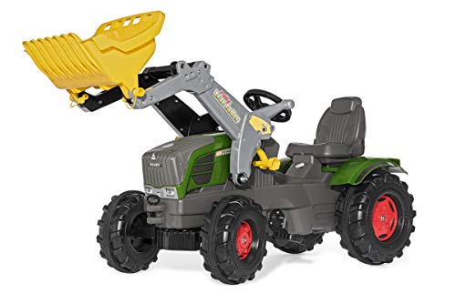 RollyToys rollyFarmtrac Fendt Vario 211 (Sitz verstellbar, Flüsterlaufreifen, Alter 3-8 Jahre, Front- und Heckkupplung) 611058 von Rolly Toys