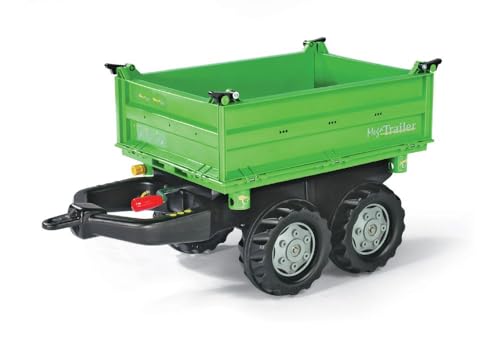 Rolly Toys 121502 - rolly Mega Trailer Traktoranhänger (für Kinder von 3 - 10 Jahre, Zweiachsanhänger, Dreiseitenkipper), 88 cm × 45 cm × 47 cm von Rolly Toys