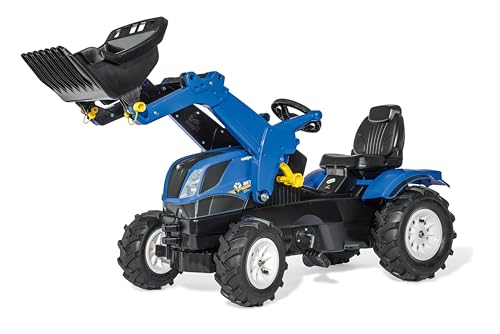 Rolly Toys rollyFarmtrac New Holland (Sitz verstellbar, Luftbereifung, Alter 3-8 Jahre, Front- und Heckkupplung) 611270, 142 x 81 x 53 cm von Rolly Toys