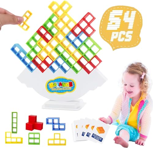 RolyEnttain Tetra Tower Spiel, 64 Stück Tetris Balance Spielzeug Tower Game, Lustige stapelspiel, Team Tower-Spiel für Kinder und Erwachsene, Kinderspiel Geburtstag Geschenk RolyEnttain Tetra Tower Spiel, 64 Stück Tetris Balance Spielzeug Tower Game, Lustige stapelspiel, Team Tower-Spiel für Kinder und Erwachsene, Kinderspiel Geburtstag Geschenk von RolyEnttain
