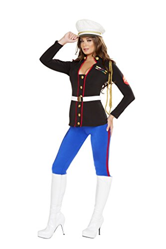 (Damen Medium, Frauenmedium)-3-teiliges sexy Marine Corporal Kostüm von Roma Costume