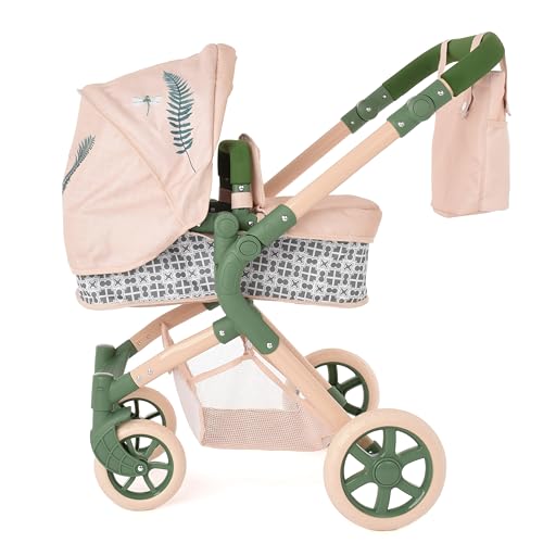 Roma Einzel-Puppenwagen, ab 3 Jahren, Farngrün, Modell RHS, recycelter Flaschenstoff, 55-78 cm, höhenverstellbar Roma Einzel-Puppenwagen, ab 3 Jahren, Farngrün, Modell RHS, recycelter Flaschenstoff, 55-78 cm, höhenverstellbar von Roma