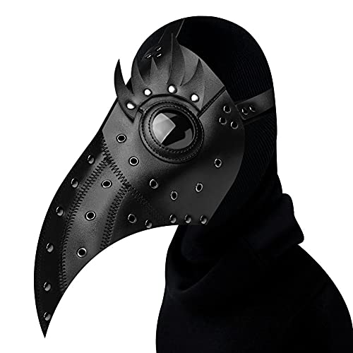 RongXuan Pest Arzt Maske Lange Nase Vogel Schnabelmaske Steampunk Kostüm Requisiten für Halloween Karneval Fasching Party von RongXuan