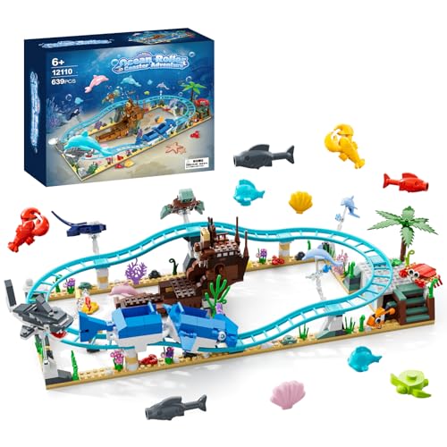 Rongmeiz Ozean Achterbahn, Explorer Schiff Baukasten, Tiefsee Boot Kreaturen, Meerestier Spielzeug Geschenke für 6 7 8 9 10 11 12+ Jahr alt Mädchen Jungen mit Transforms von Hai Delfin DIY Set Meer Rongmeiz Ozean Achterbahn, Explorer Schiff Baukasten, Tiefsee Boot Kreaturen, Meerestier Spielzeug Geschenke für 6 7 8 9 10 11 12+ Jahr alt Mädchen Jungen mit Transforms von Hai Delfin DIY Set Meer von Rongmeiz