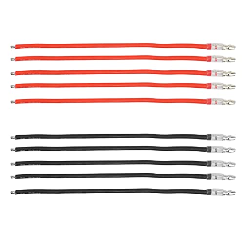 Ronlok 10 Stück 16 AWG Silikondraht mit 4,0 mm Stecker Länge 10 cm für 380 390 540 550 775 795 Anschlusskabel Motor gebürstet Ronlok 10 Stück 16 AWG Silikondraht mit 4,0 mm Stecker Länge 10 cm für 380 390 540 550 775 795 Anschlusskabel Motor gebürstet von Ronlok
